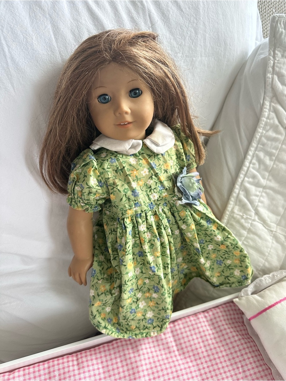 American Girl Doll Classic Green Floral Doll in Green Dress - Kids Toys